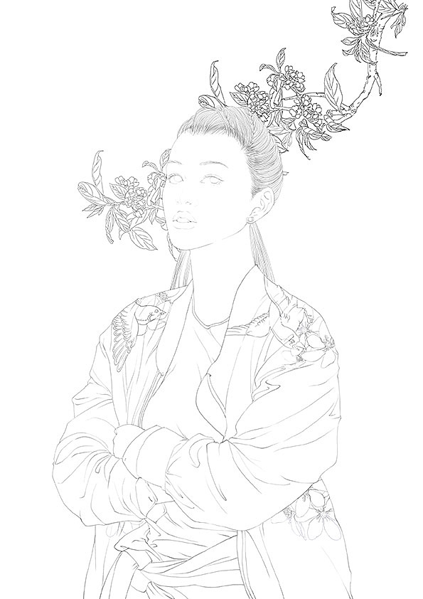 九宫格继续进行中，线稿走起～～～（图ZNzQwOTY3ODQ=） - 商业插画 - 站酷设计师詹詹詹小花原创素材 - 站酷ZCOOL