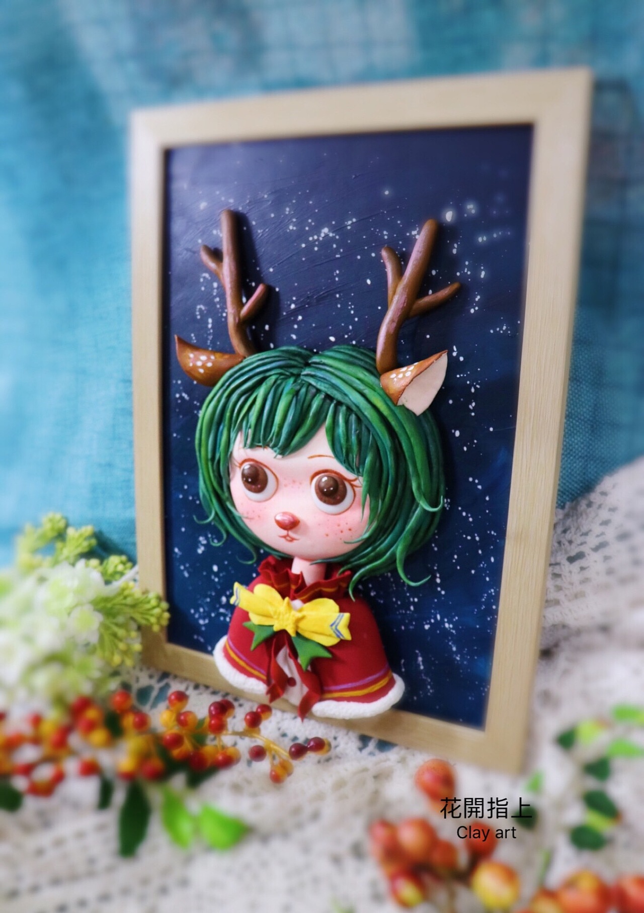 超轻粘土浮雕画～