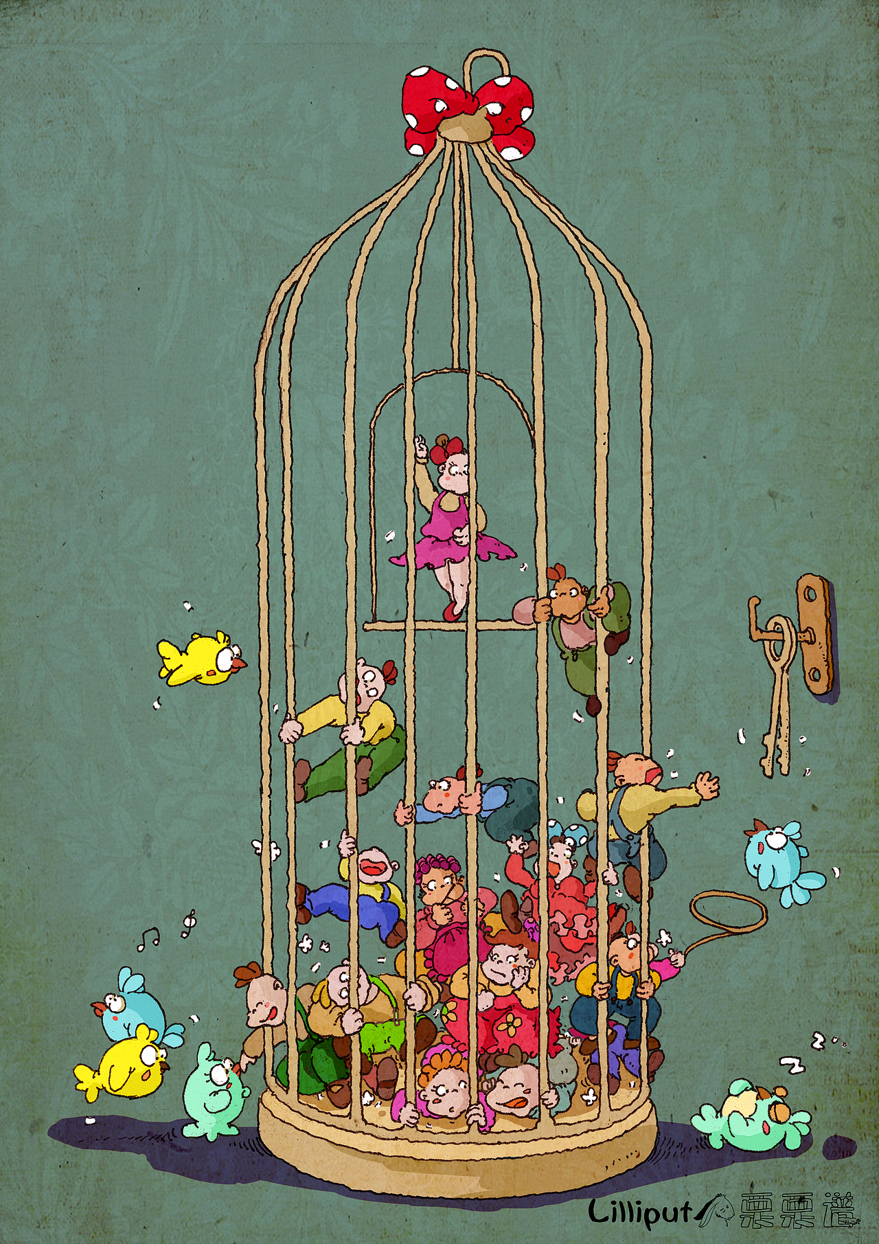 我的小人国|插画|绘本|菲菲小姐fifi - 原创作品 - 站酷 (zcool)
