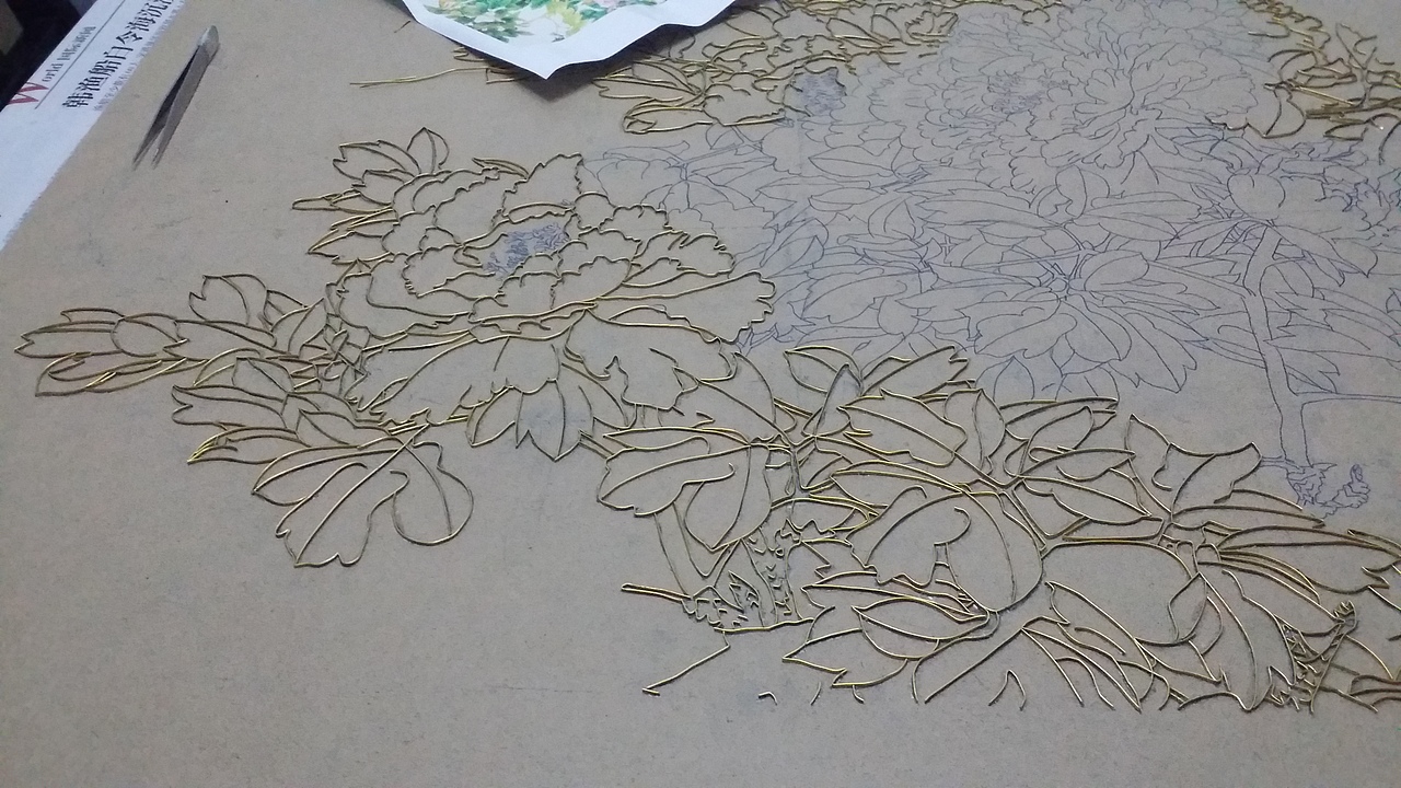 景泰蓝之花之富贵牡丹（图ZNDQ5MTE1MzY=） - 工艺品设计 - 站酷设计师马玉亭原创素材 - 站酷ZCOOL