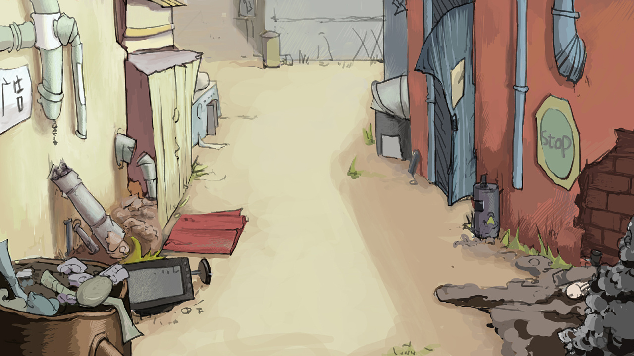 毕业设计动画《遇见》的一些场景