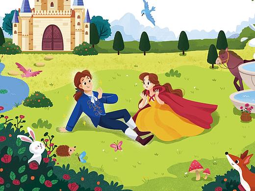 童话翻翻书《美女与野兽》