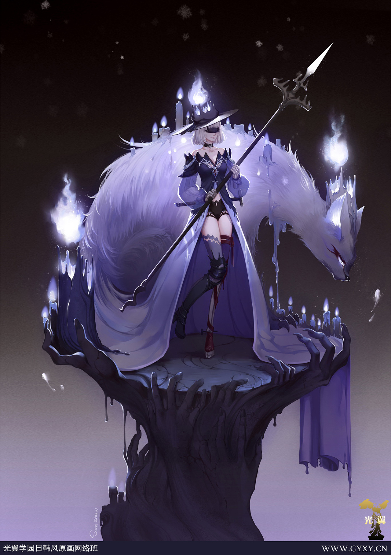 光翼学园日韩风原画网络班往期学员毕业作品推荐(5)