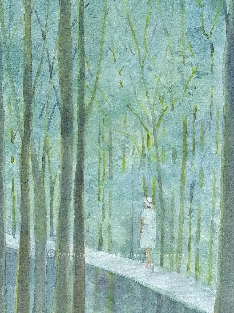 插画里的夏天｜水彩+板绘（图ZMzExOTI4MTg0） - 艺术插画 - 站酷设计师林田lisa原创素材 - 站酷ZCOOL