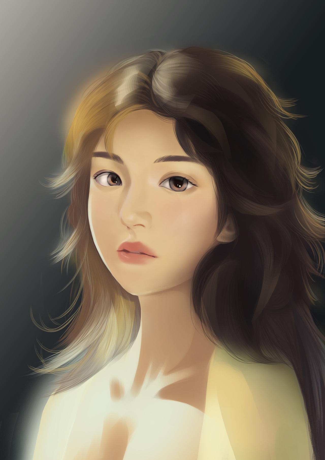 厚涂人像（图ZMjY3MjEyOTQ4） - 创作习作 - 站酷设计师小老板1996原创素材 - 站酷ZCOOL