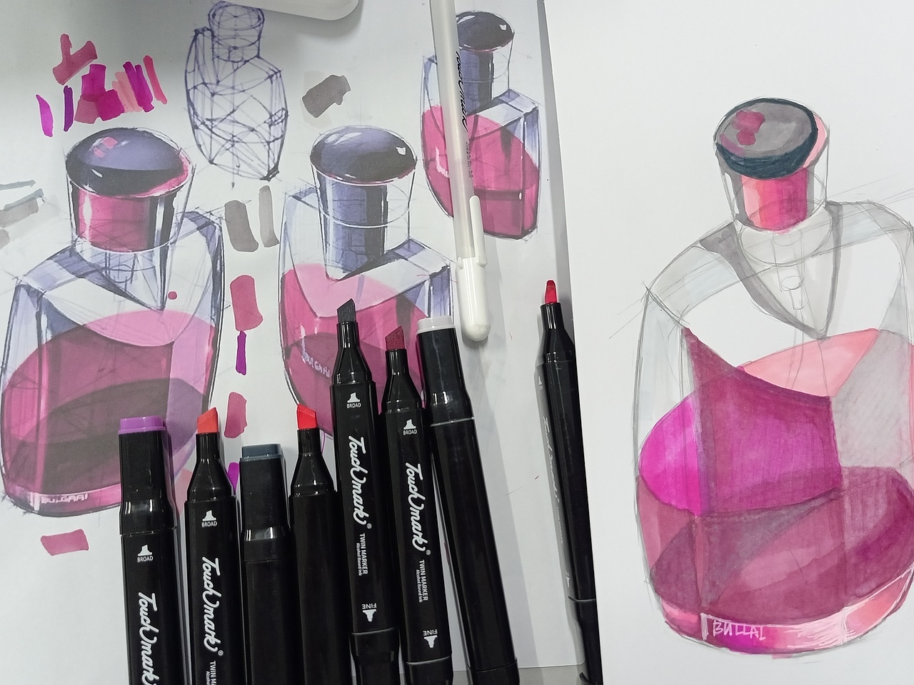 这马克笔它不给力诶!