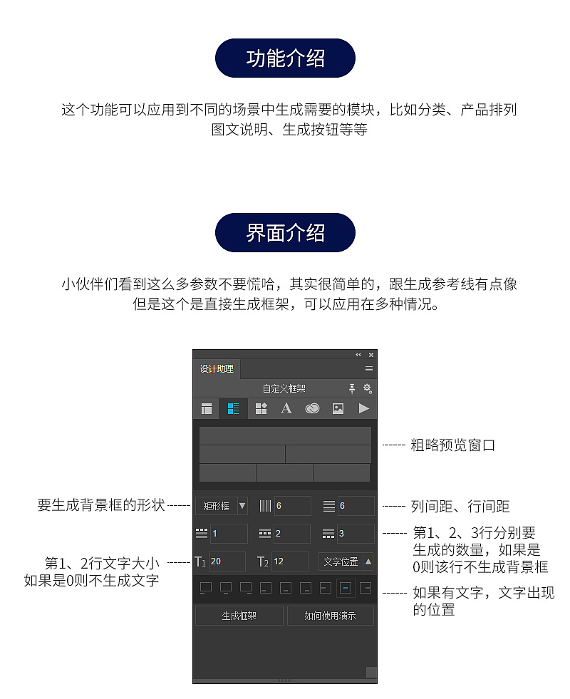 《快速生成框架教程》设计助理ps插件功能介绍（图ZMTIyOTkwNjg4） - 其他网页 - 站酷设计师维斯_Feel原创素材 - 站酷ZCOOL