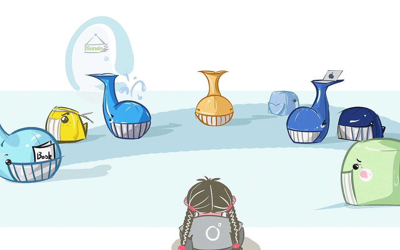 办公家具鲸鱼沙发系列商业插图插画海报（图ZMTY1NDA3NTg0） - 商业插画 - 站酷设计师会吹牛的小孩原创素材 - 站酷ZCOOL