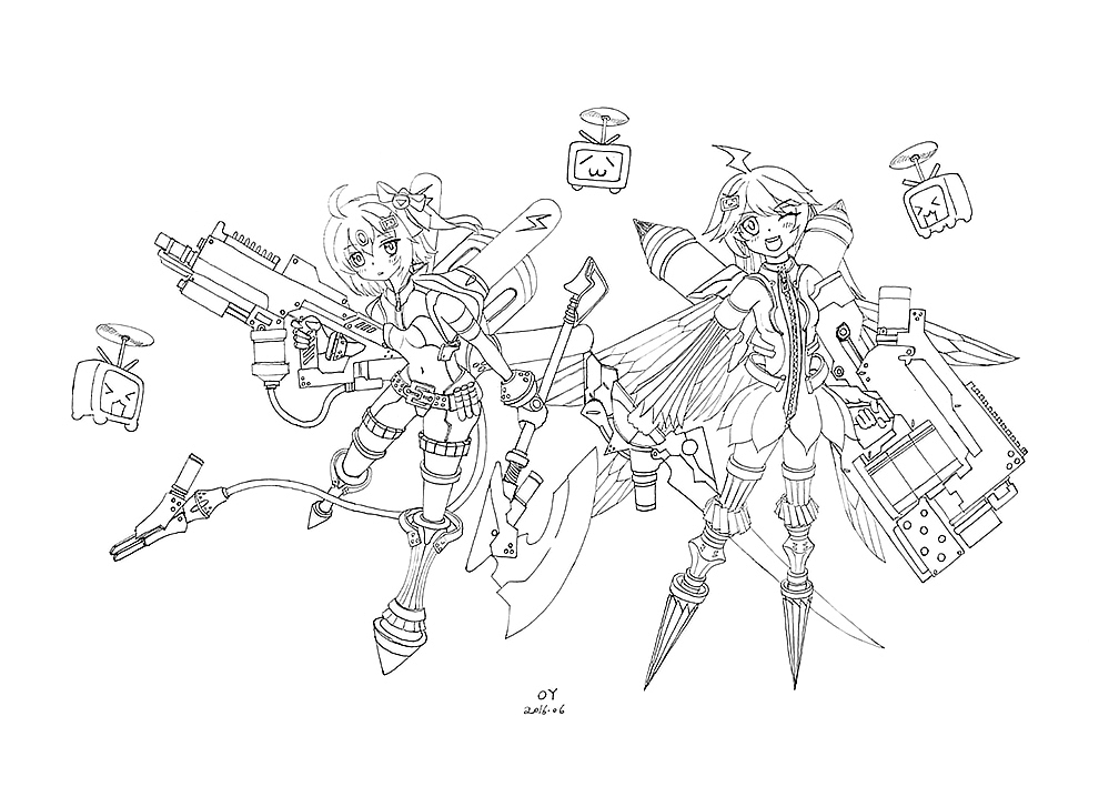 OY手绘·马克笔画2233（图ZNTExMzc1MDg=） - 艺术插画 - 站酷设计师欧阳鹏杰_OY原创素材 - 站酷ZCOOL