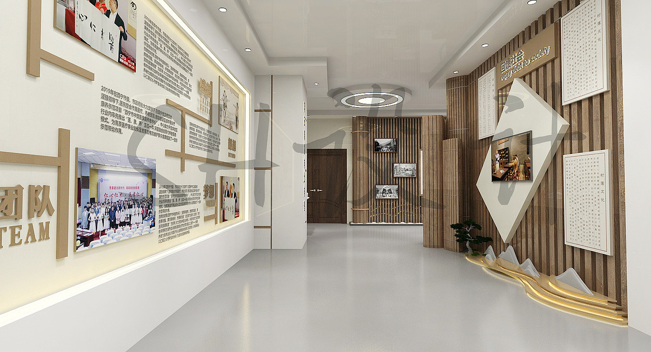 西宁市中医院院史馆展厅设计效果图