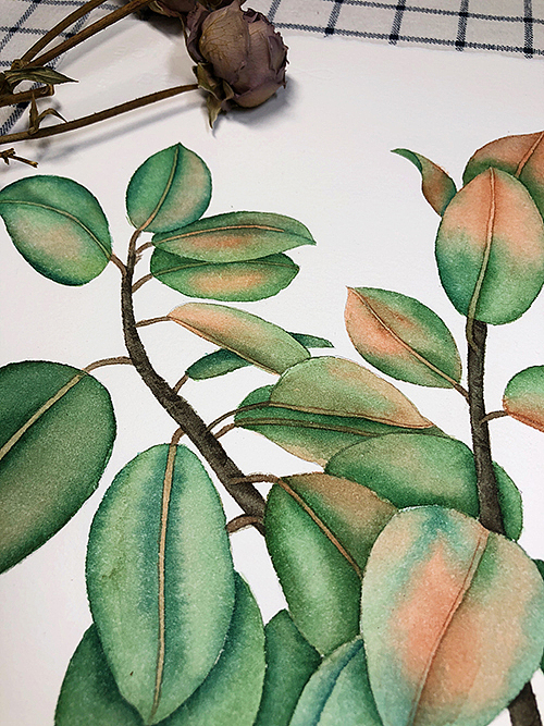 水彩画-叶子（图ZMTA4Njk3Nzg4） - 创作习作 - 站酷设计师董搞搞原创素材 - 站酷ZCOOL