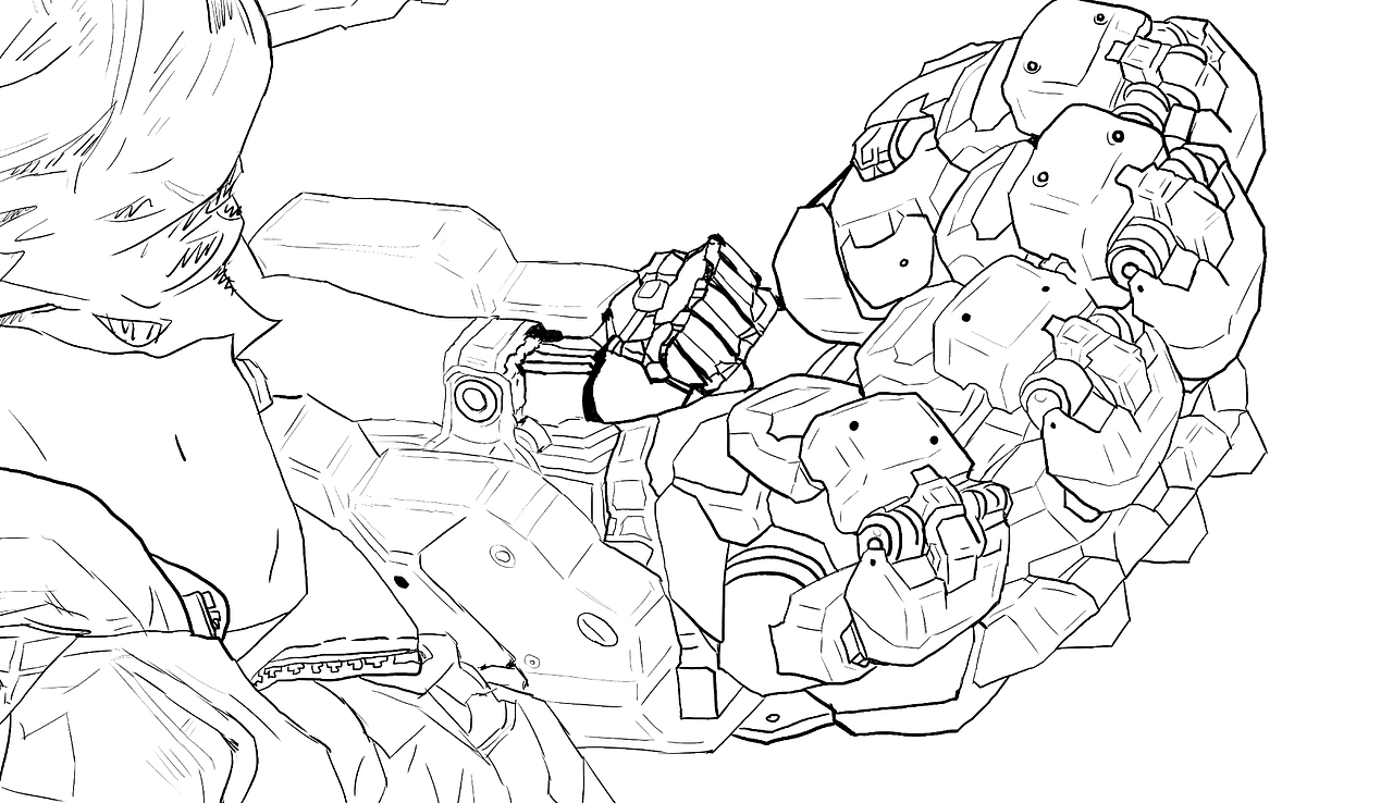 机械风格人物设计