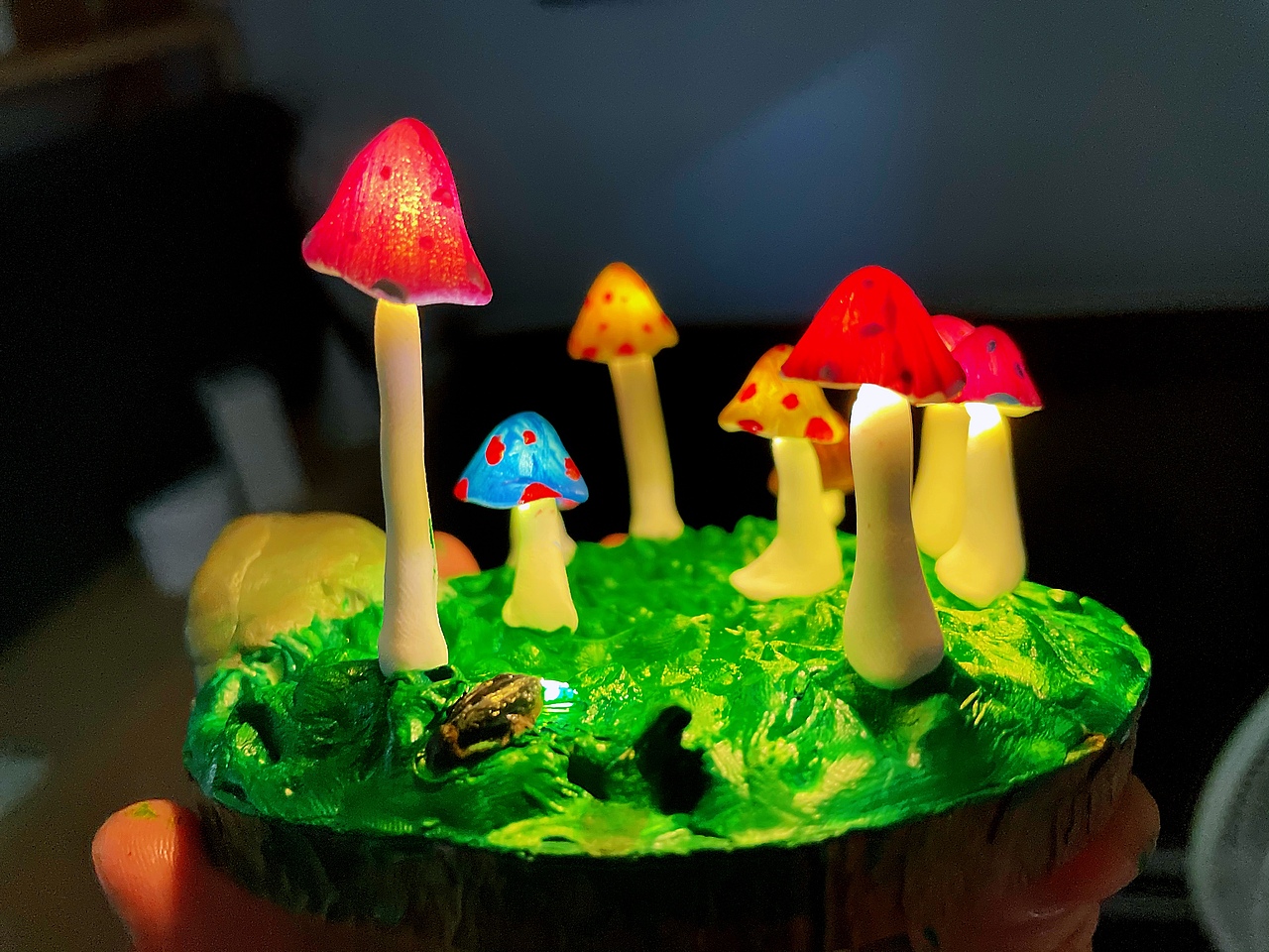 蘑菇灯-超轻粘土