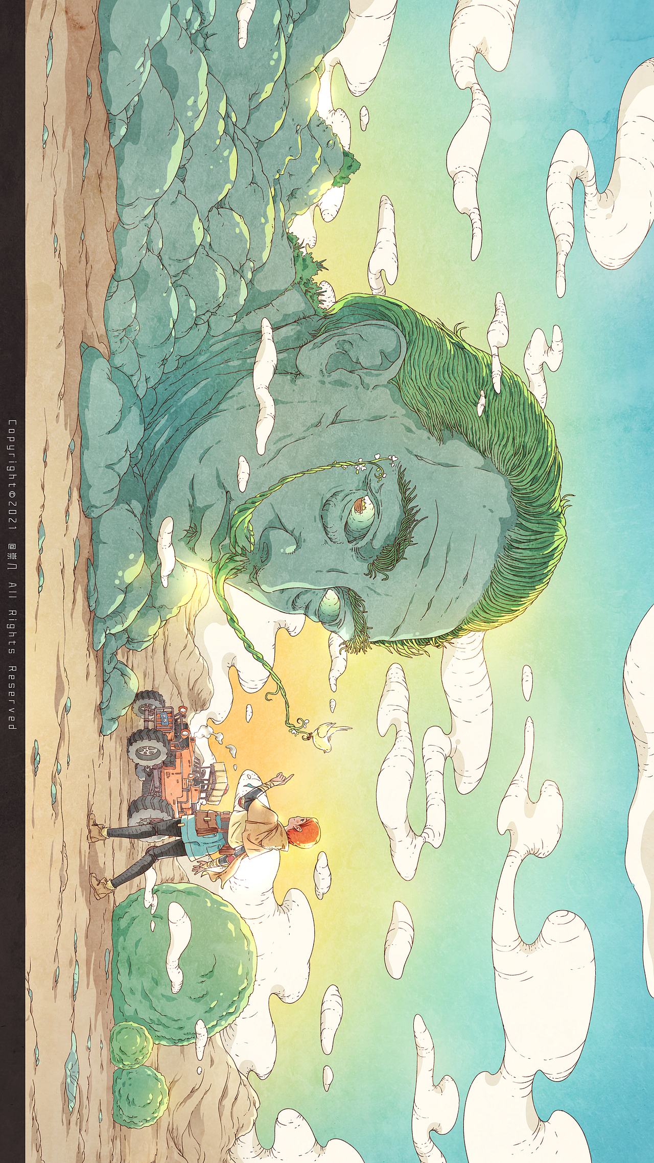 达利经典形象再绘 x 光与幻想