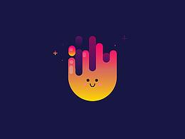 漸變火焰小插畫