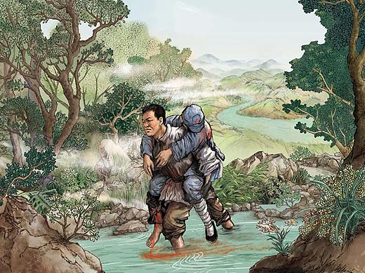 水口战役展览馆/层板画