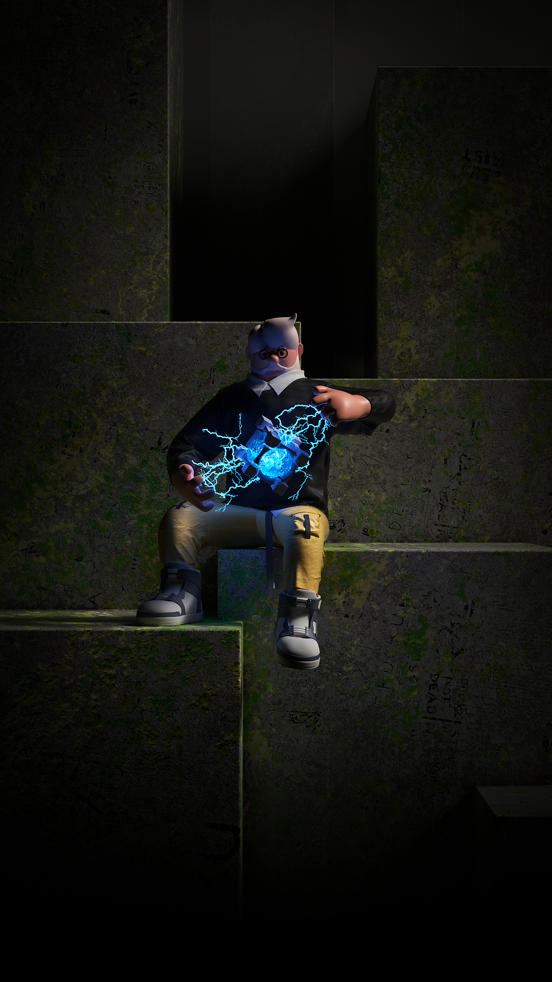 三维人物与品牌ip的结合（图ZMjY4MDg4NTQ0） - 其他三维 - 站酷设计师蠟筆大新原创素材 - 站酷ZCOOL