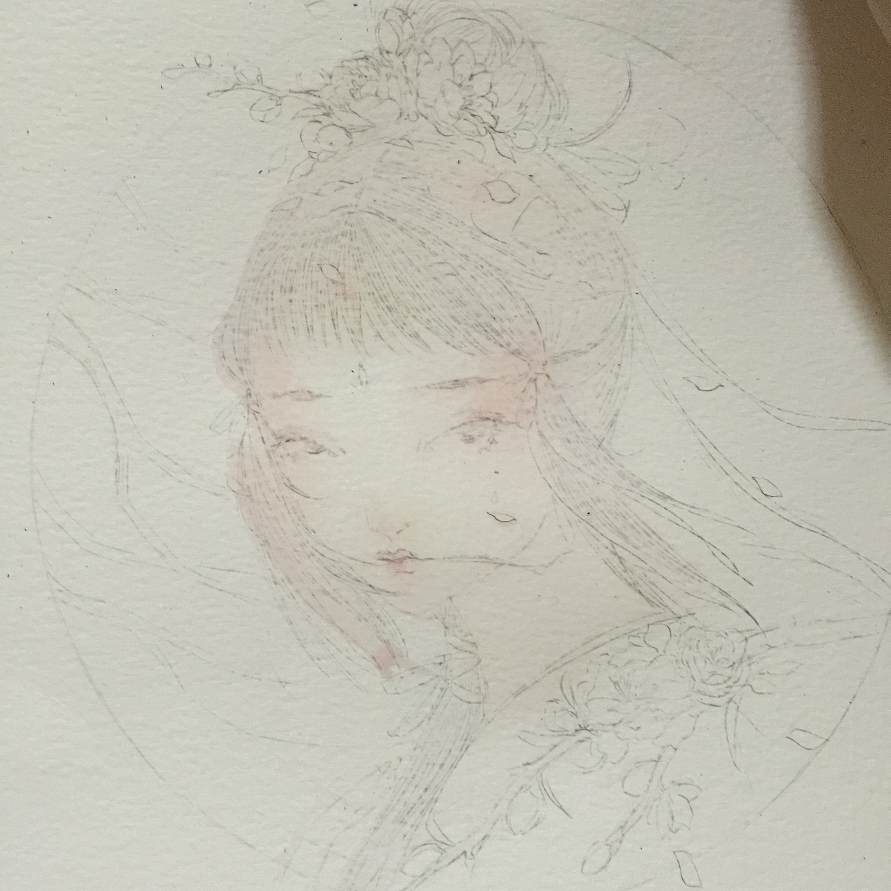 黛玉（图ZNzQ4MTI4ODA=） - 商业插画 - 站酷设计师孟慧Nara原创素材 - 站酷ZCOOL