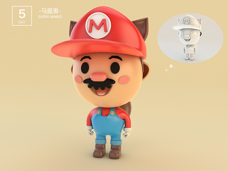 cinema 4d之【卡通建模系列】_大脸猫777-站酷zcool