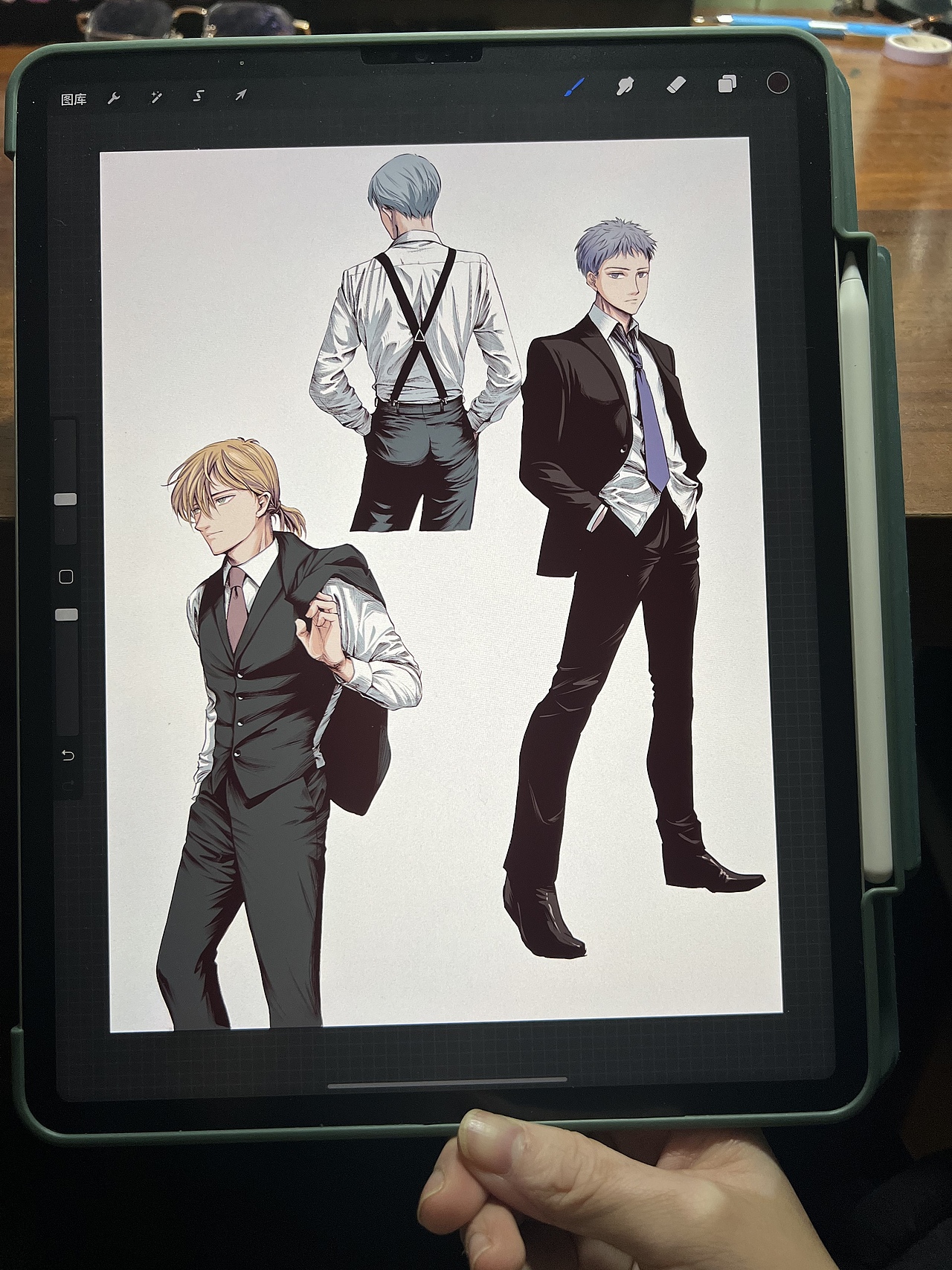 女性凝视 西装主题 漫画风 少年（图ZMjc0OTAwODY4） - 单幅漫画 - 站酷设计师诚星s原创素材 - 站酷ZCOOL