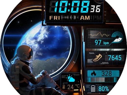 太空人遨游星际