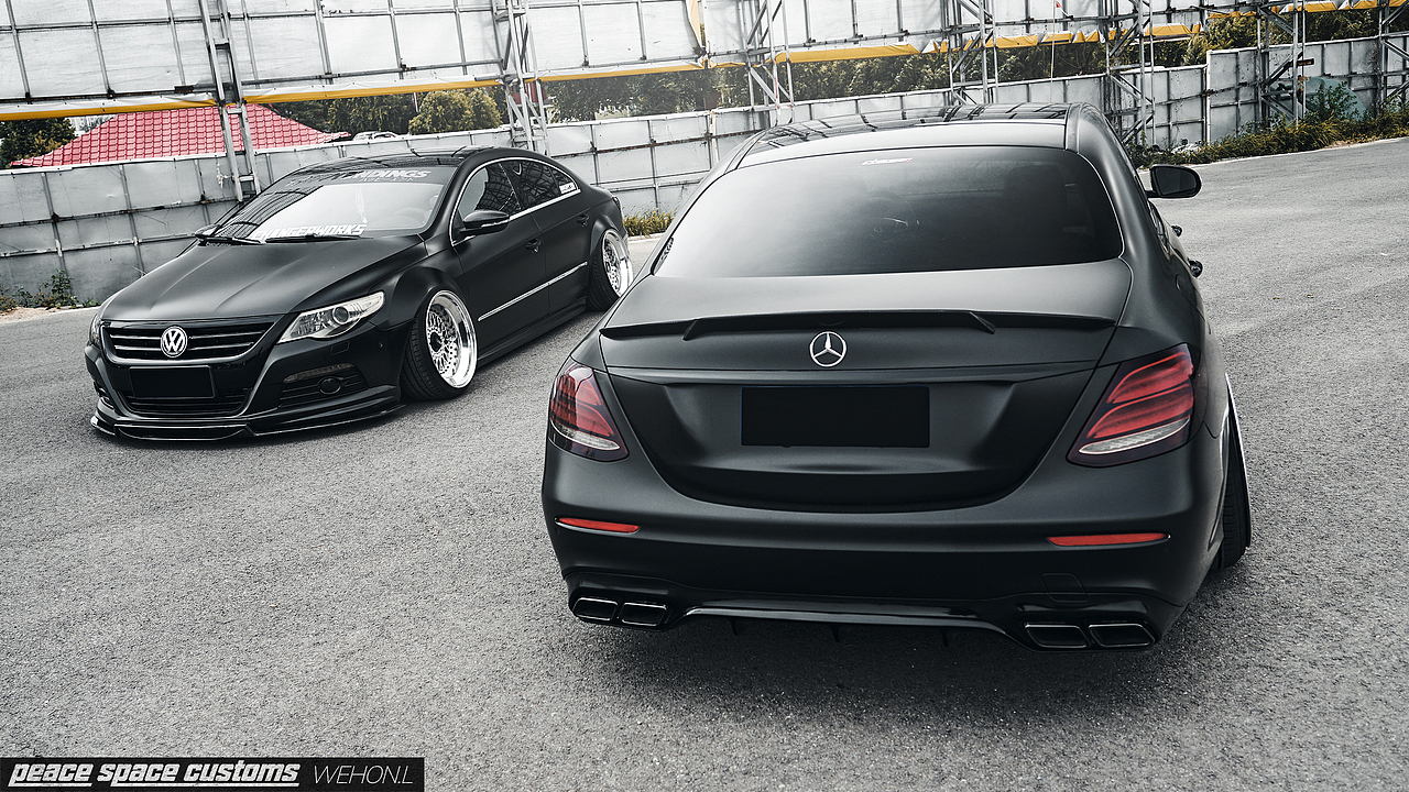 汽车摄影：奔驰E-Class & 大众CC