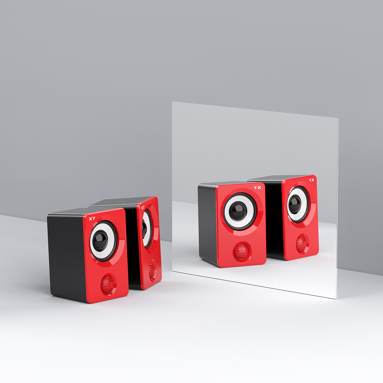 最近做的一款音箱渲染