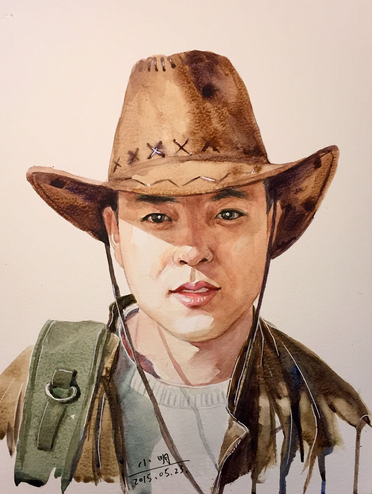 水彩人像——弟弟
