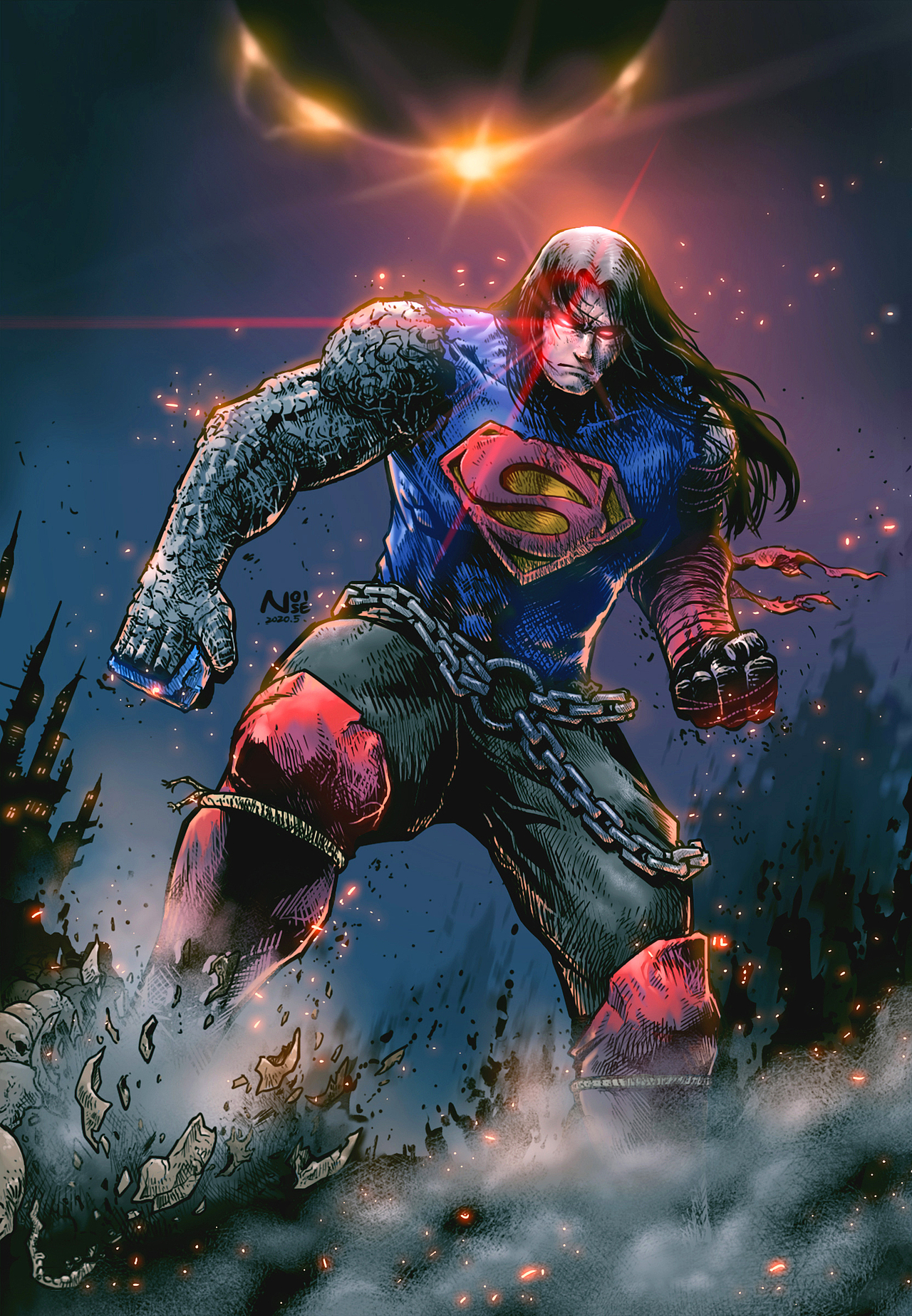 超人死亡金属同人作品