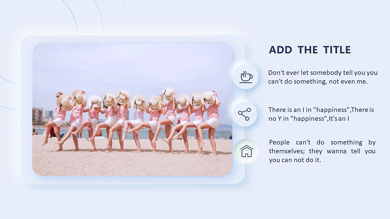 【PPT模板】清新时尚新拟态模板