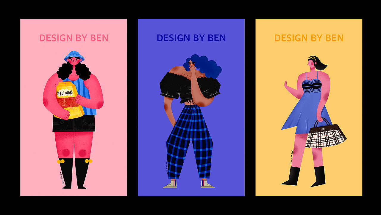 原创扁平插画人物-Cool girl（图ZMjIxODQwOTUy） - 商业插画 - 站酷设计师一只本原创素材 - 站酷ZCOOL