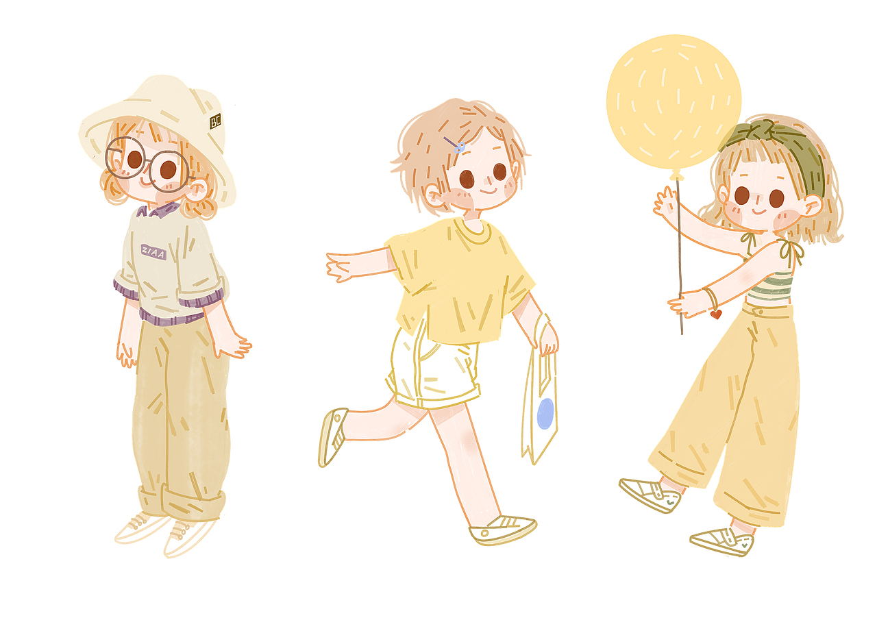 穿搭手帐（图ZMTczNzM5Njg4） - 儿童插画 - 站酷设计师吃海诗人原创素材 - 站酷ZCOOL