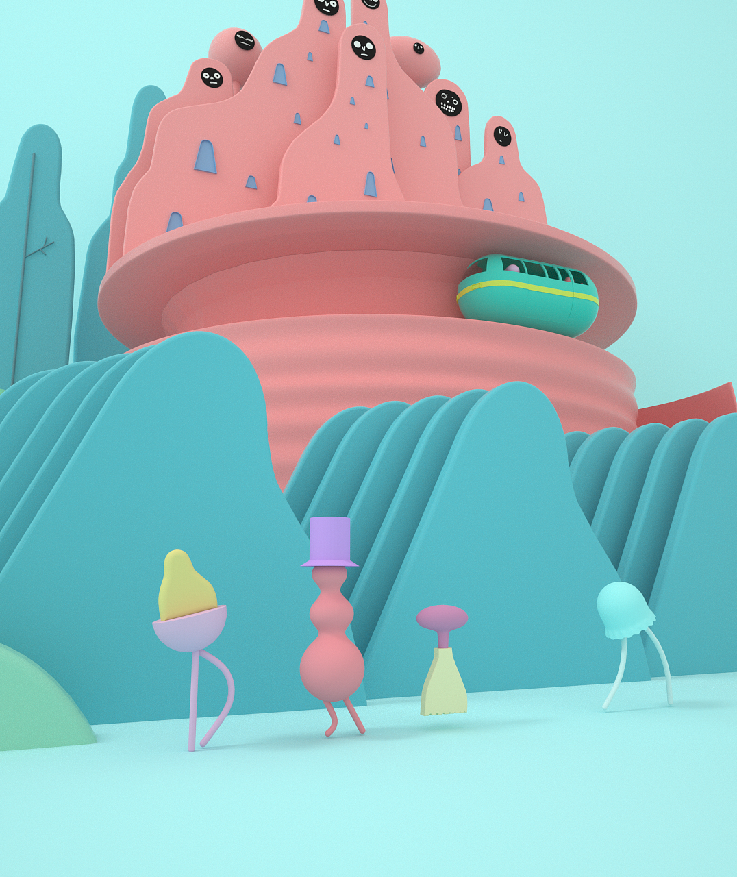 三维创意小场景