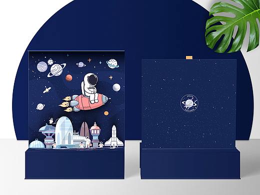 太空人系列立体翻盖盒