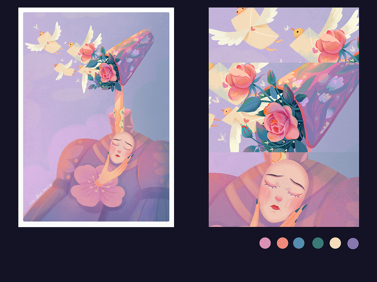 2020总结（图ZMjM5NjU1ODg4） - 创作习作 - 站酷设计师小鱼七七原创素材 - 站酷ZCOOL