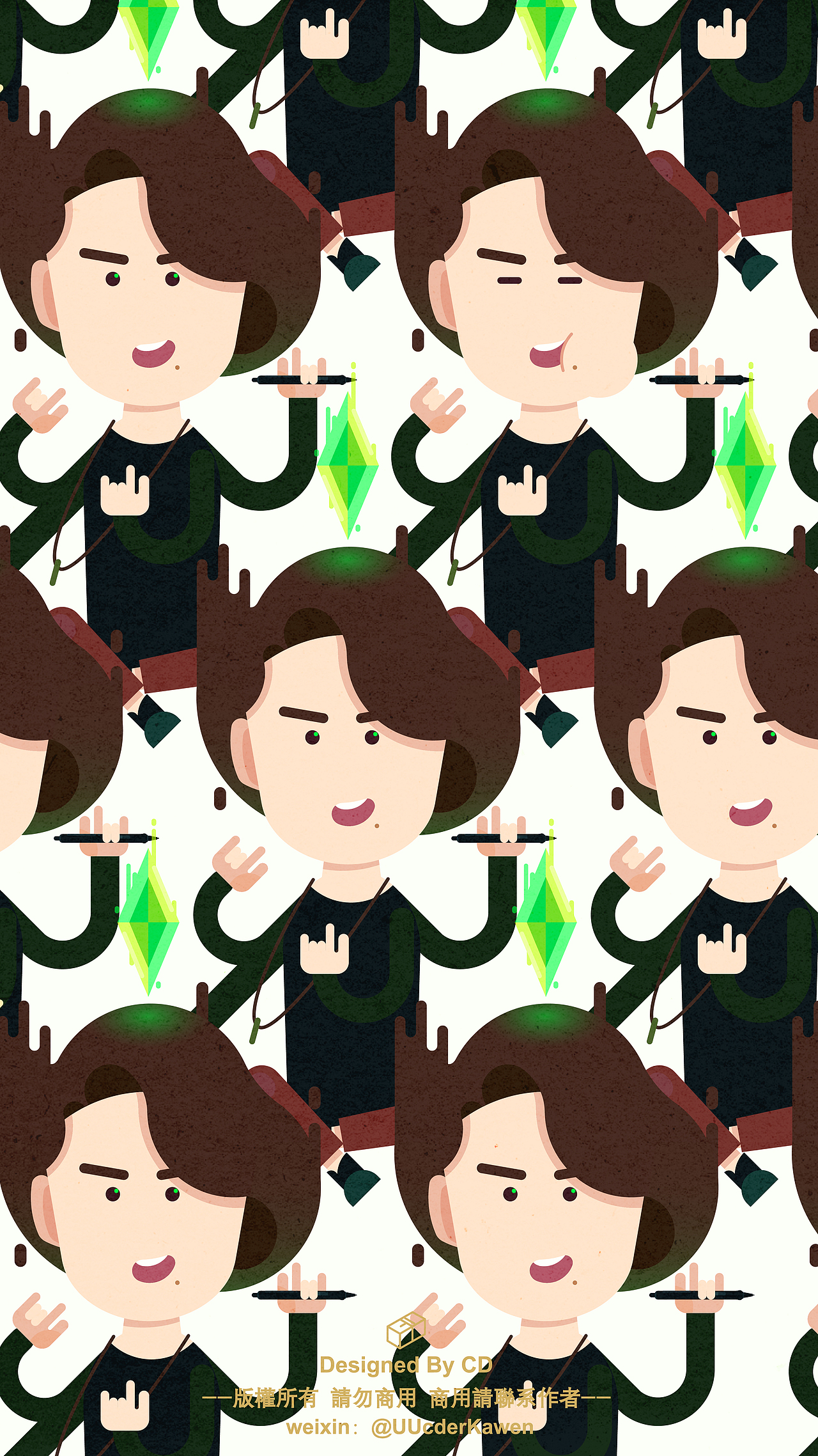 一些扁平化设计衍生 by CD叔（图ZNDc4NjkxNzY=） - 图案 - 站酷设计师家纹CD原创素材 - 站酷ZCOOL