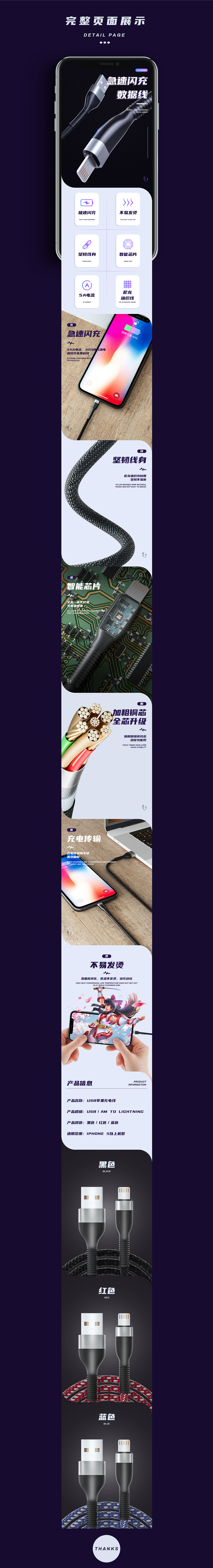 数据线详情页（图ZMjI0MjE0NDEy） - 电商 - 站酷设计师开肝原创素材 - 站酷ZCOOL