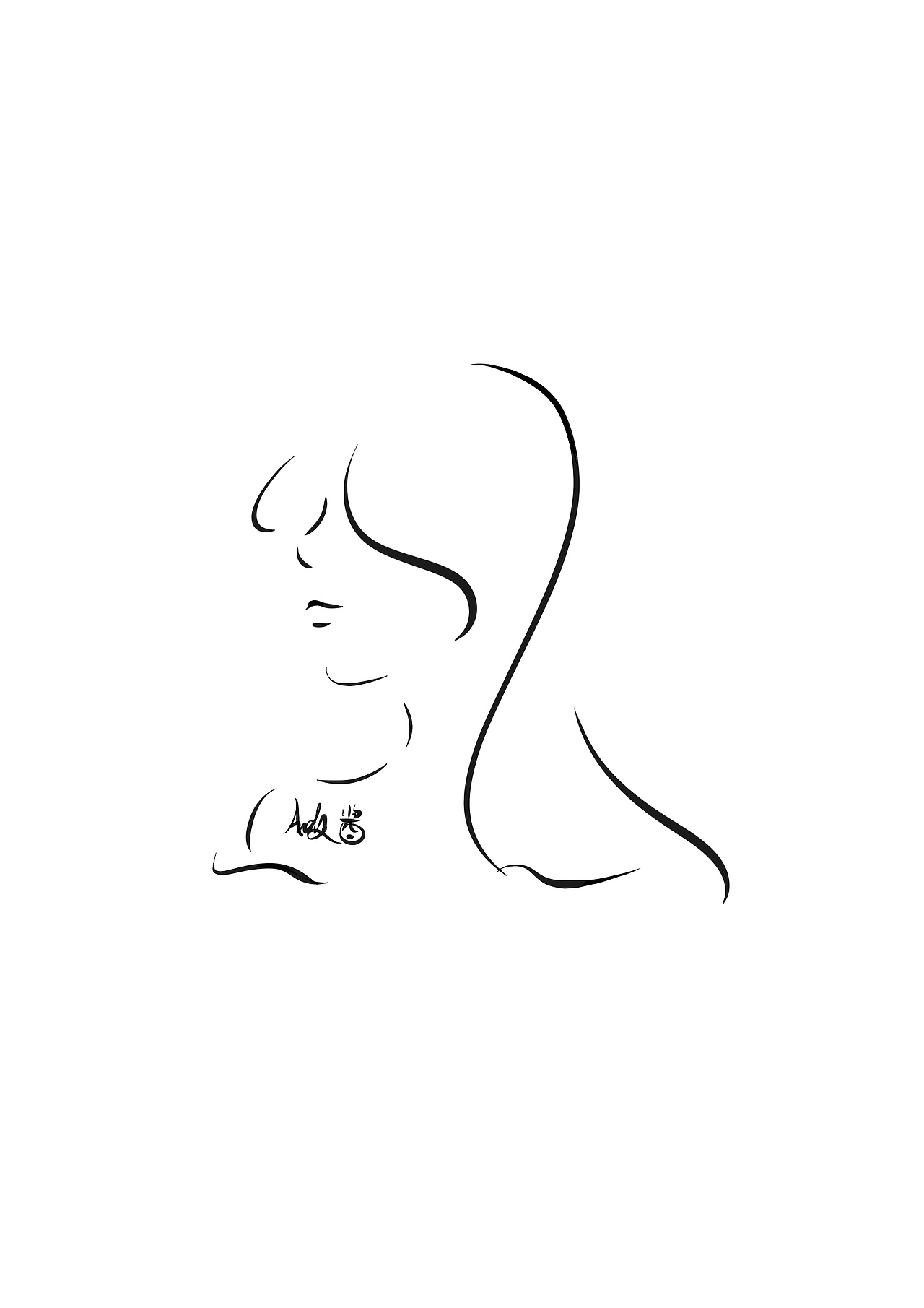 极简线条画（图ZMzEzNjU2NDgw） - 艺术插画 - 站酷设计师Andy酱0604原创素材 - 站酷ZCOOL