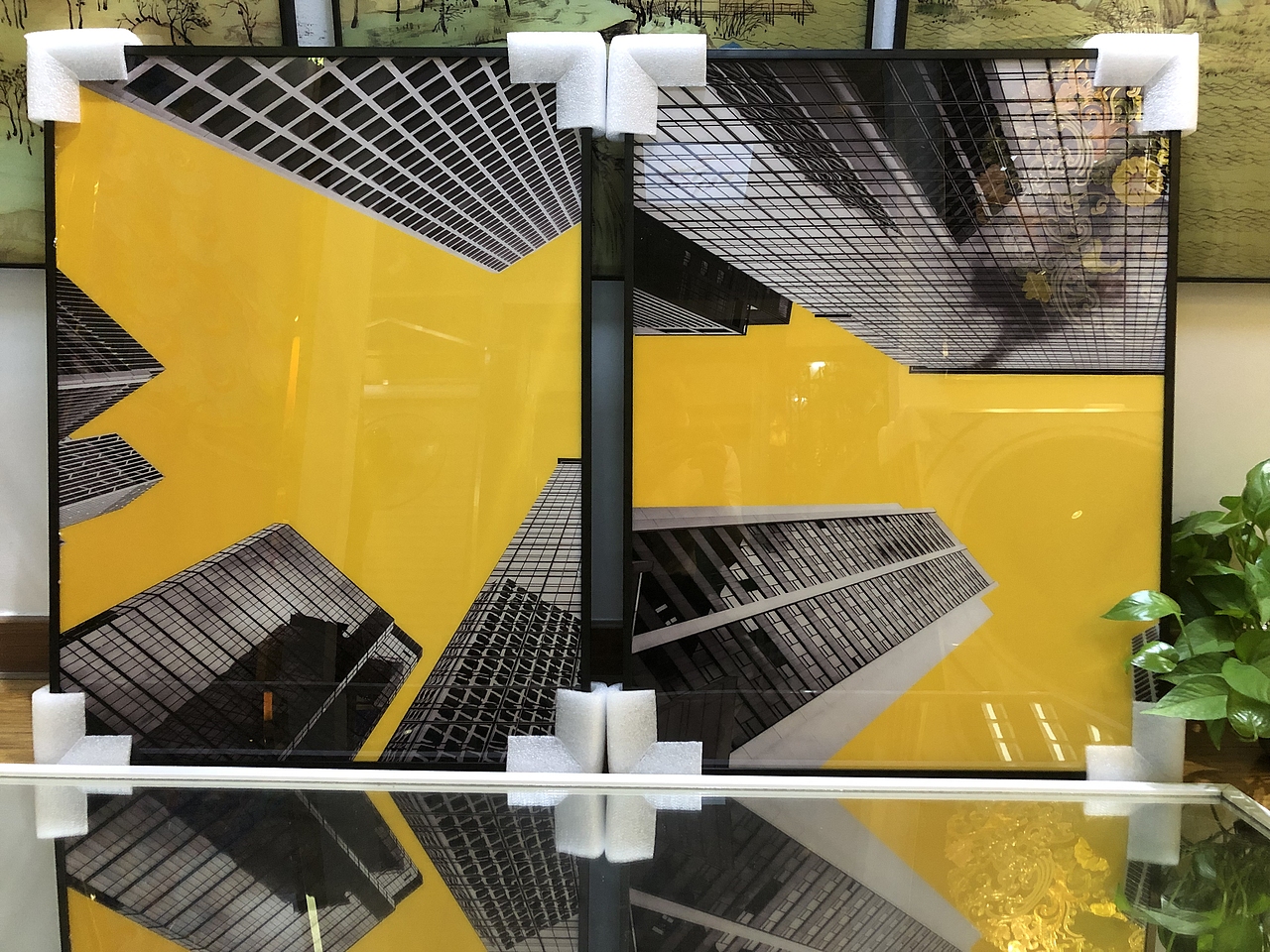 乾唐晶瓷画展示