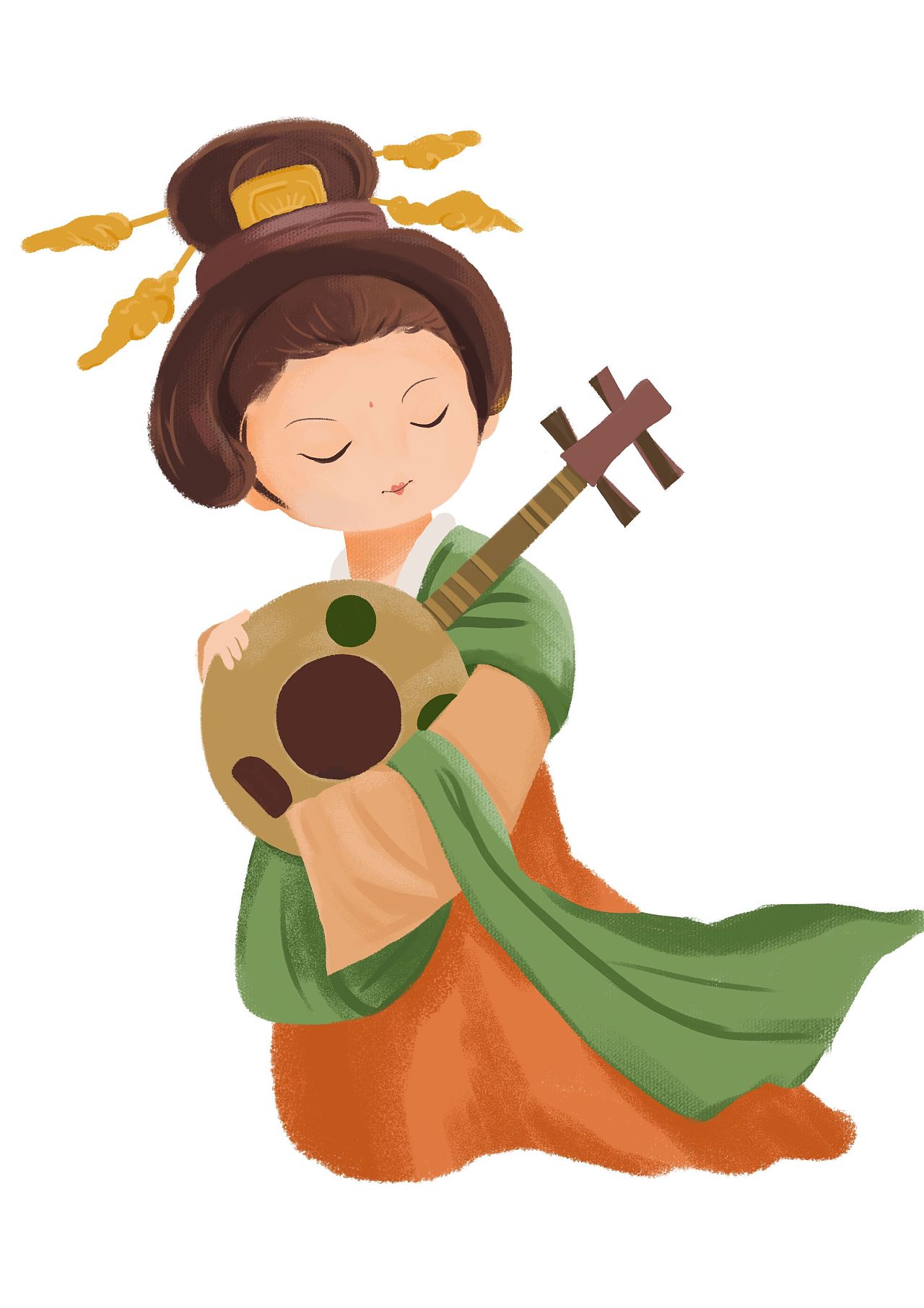 国风小人物练习|插画|创作习作|z04305814 - 临摹作品 - 站酷 (zcool)