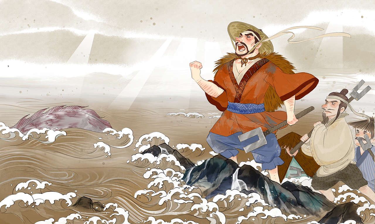 中国历史故事绘本插画创作