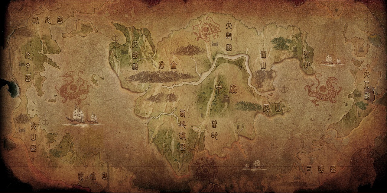 为某剧画的山海经地图（图ZOTE5NDM1NTY=） - 设定/分镜 - 站酷设计师超超超人人人原创素材 - 站酷ZCOOL