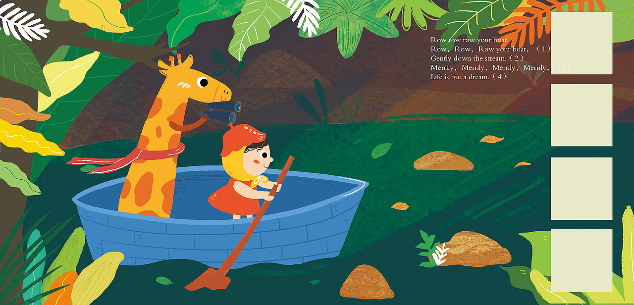 儿童插画童话故事插图绘图过程