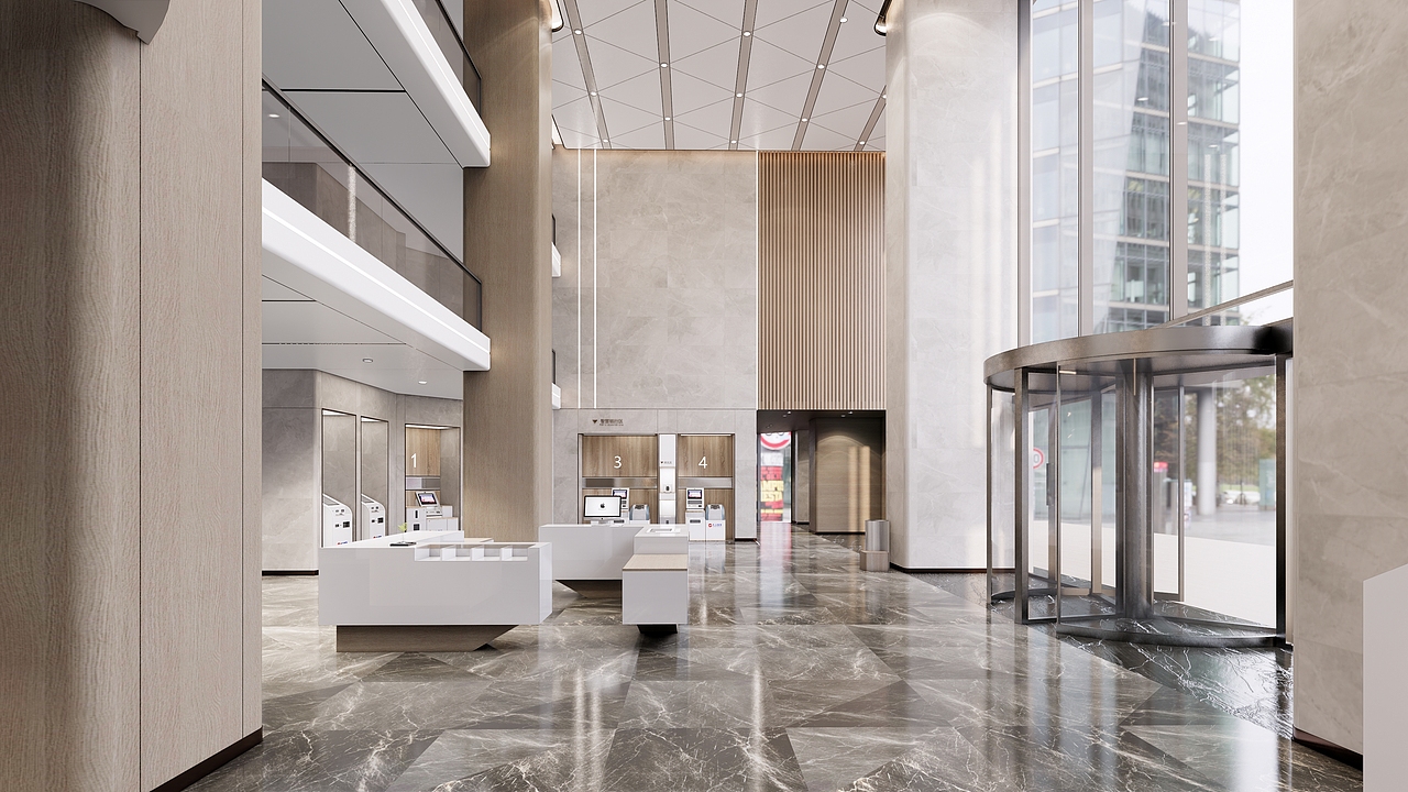 九江银行设计  银行空间设计