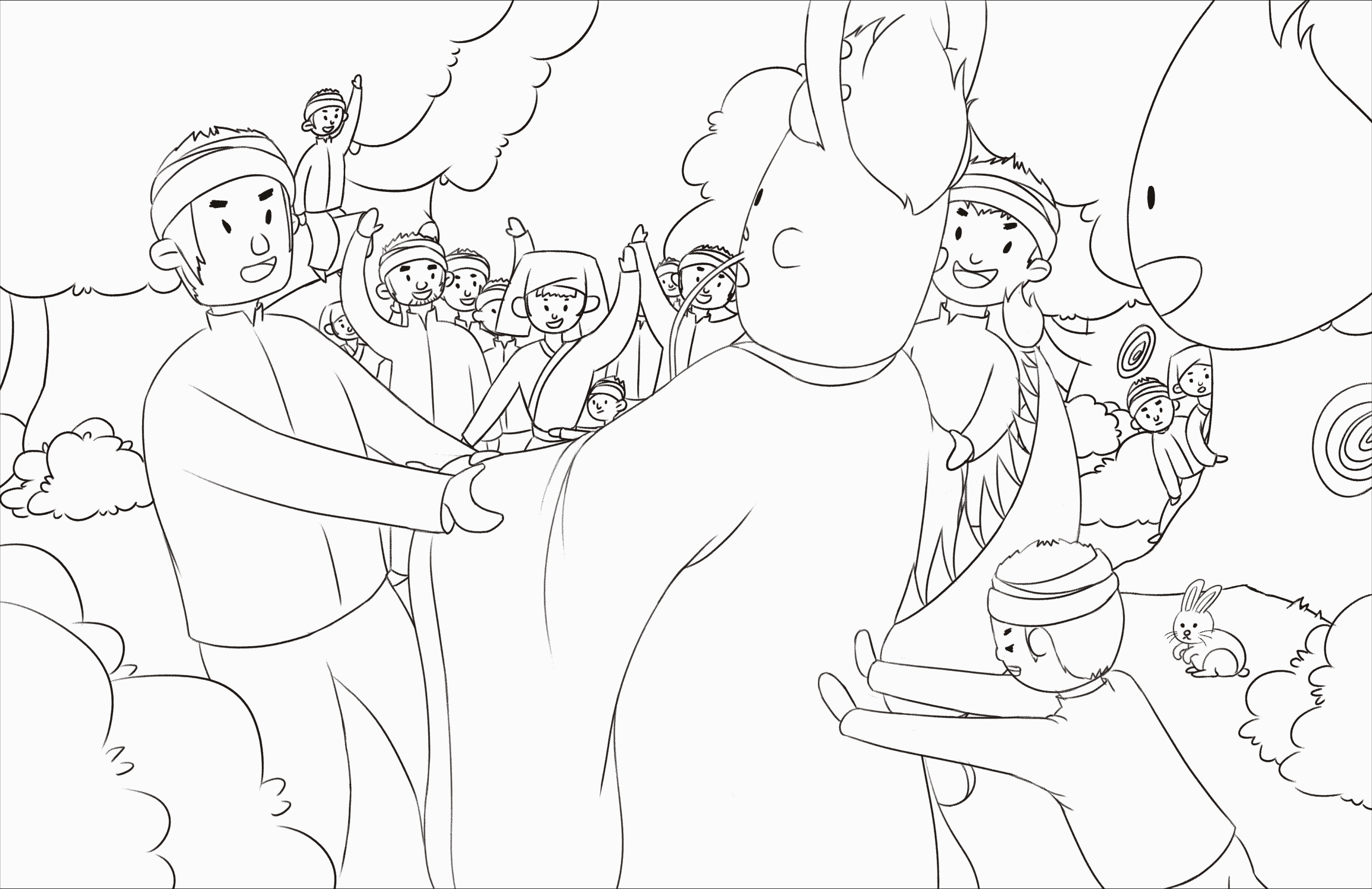 广西传统节日“侬侗节"（图ZMjgyNzc2MTY4） - 儿童插画 - 站酷设计师库鲁殿下原创素材 - 站酷ZCOOL