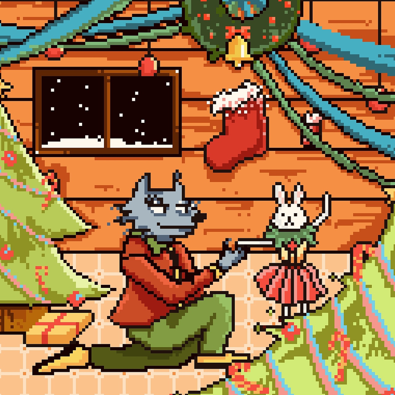 【Beastars/动物狂想曲】像素风狼兔