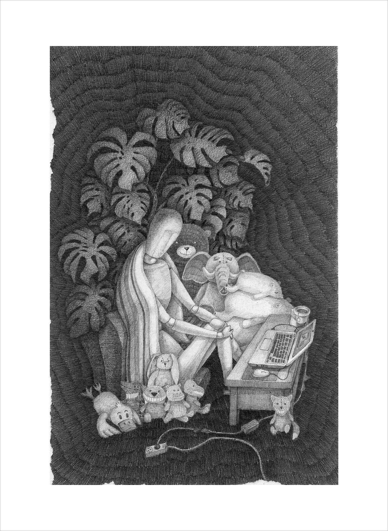 静（图ZNTU2MzIzNzI=） - 艺术插画 - 站酷设计师白芷之事原创素材 - 站酷ZCOOL