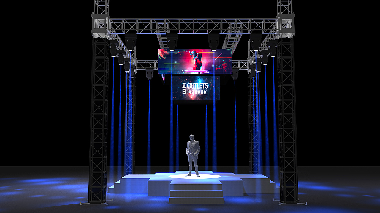 街舞大赛舞台效果图_比格尘舞美设计-站酷zcool