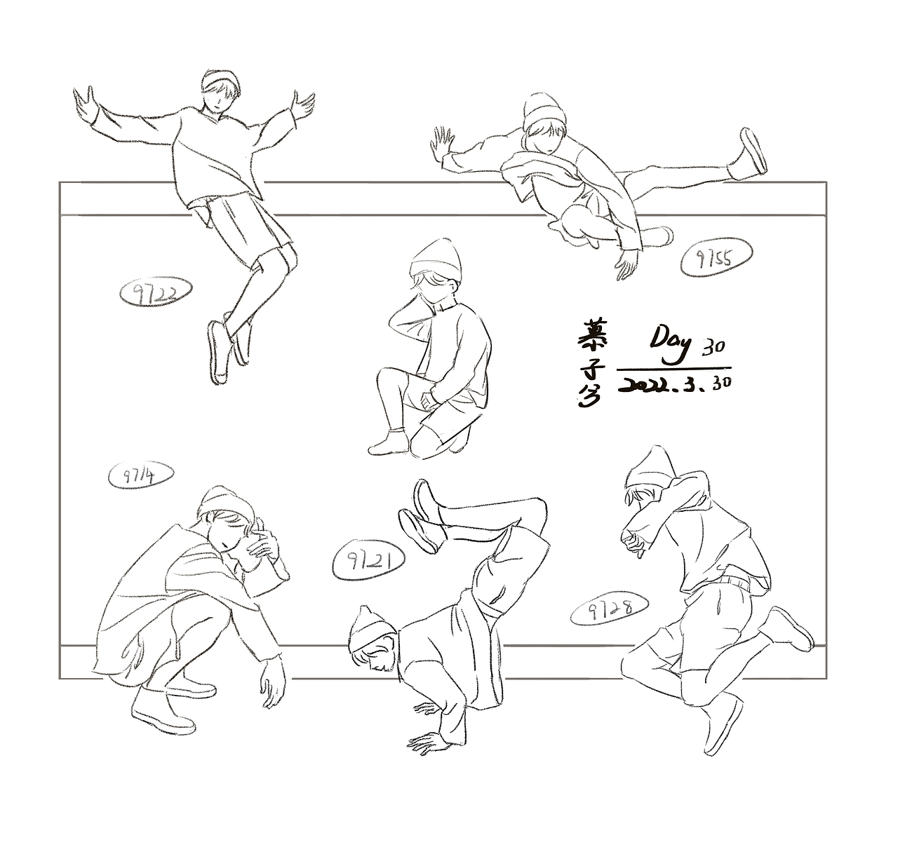 #速寫(xiě)60天挑戰(zhàn)賽# DAY30 @速寫(xiě)班長(zhǎng)（圖ZMjk1MDk0Mjk2） - 創(chuàng)作習(xí)作 - 站酷設(shè)計(jì)師慕子兮原創(chuàng)素材 - 站酷ZCOOL