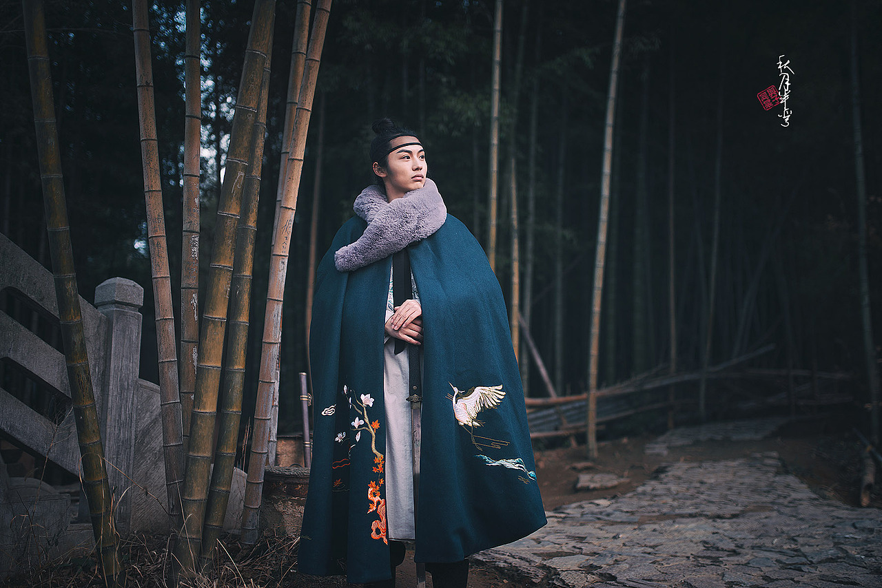 鸾凤惊鹭男式汉服人像摄影